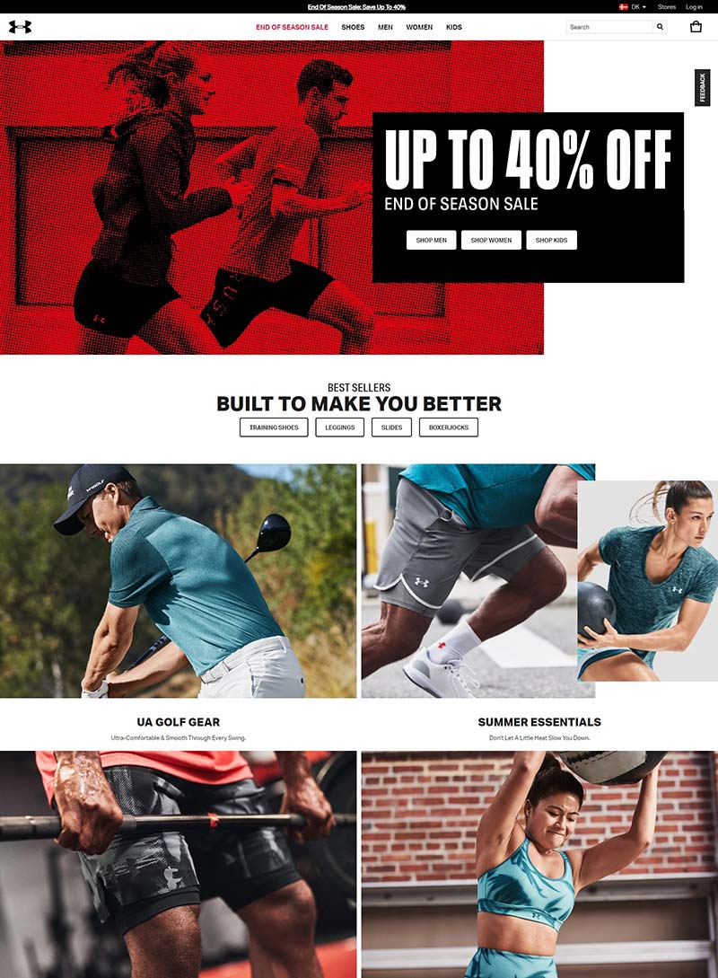 Under Armour DK 安德玛-美国运动服饰品牌丹麦官网