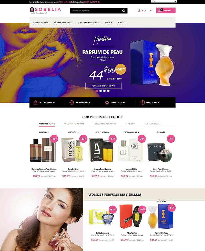 Sobelia 美国品牌护肤品海淘购物网站