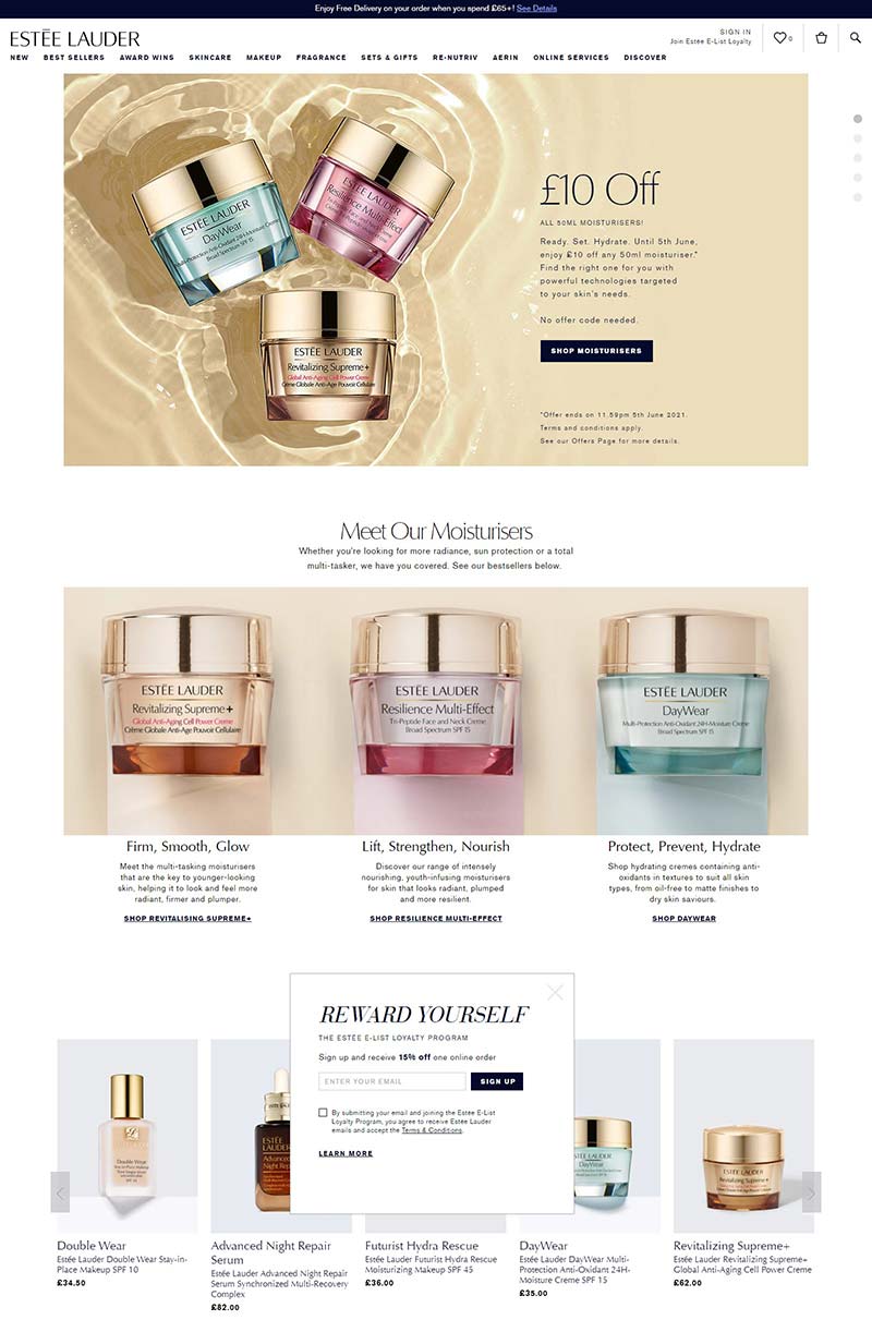 Estee Lauder UK 雅诗兰黛-美国品牌护肤品英国官网