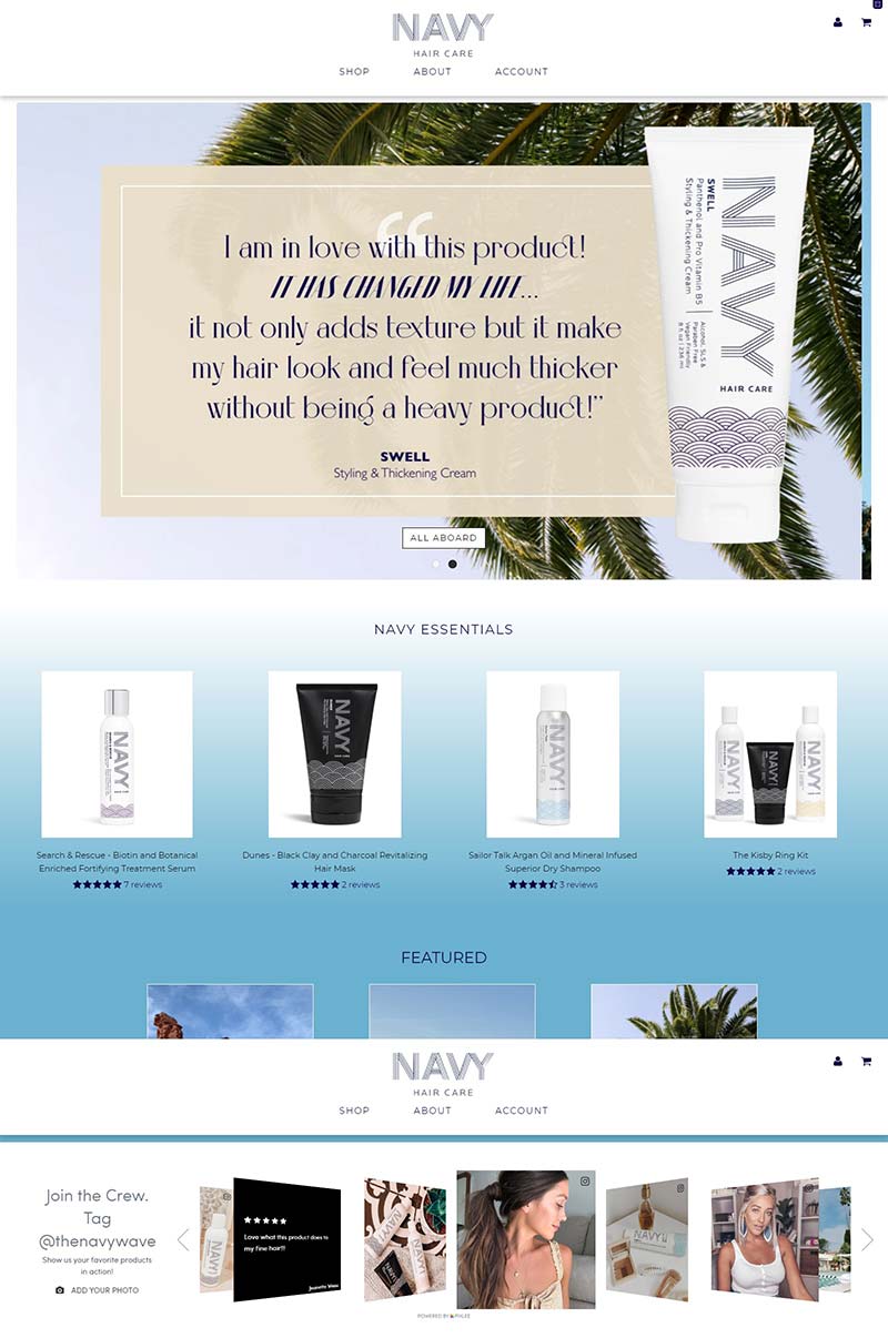NAVY Hair Care 美国护法品牌购物网站