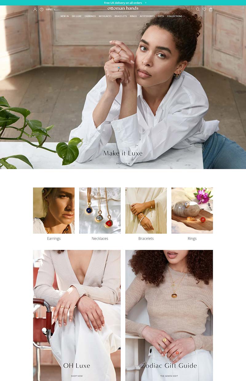 Ottoman Hands 英国手工珠宝品牌购物网站