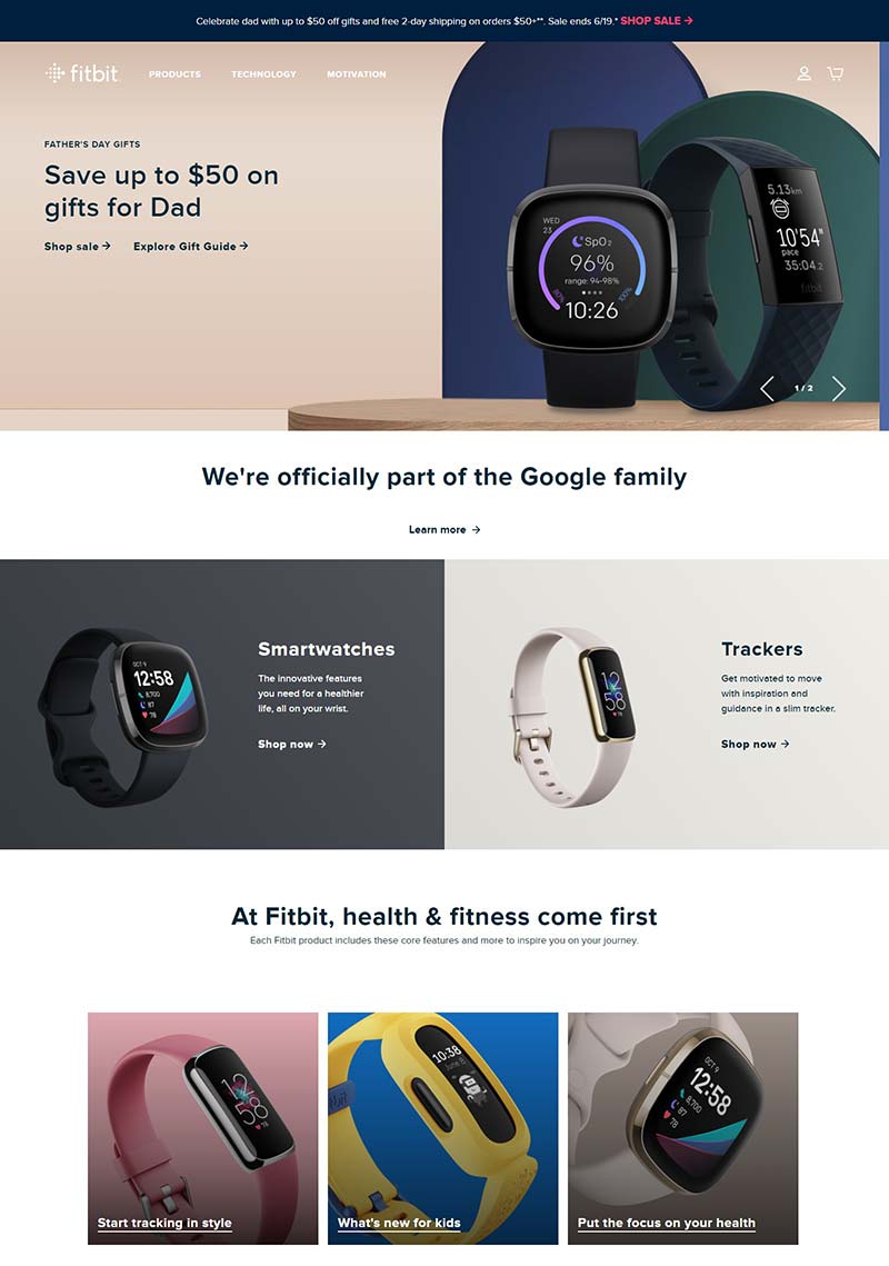 Fitbit 美国健康记录手环购物网站