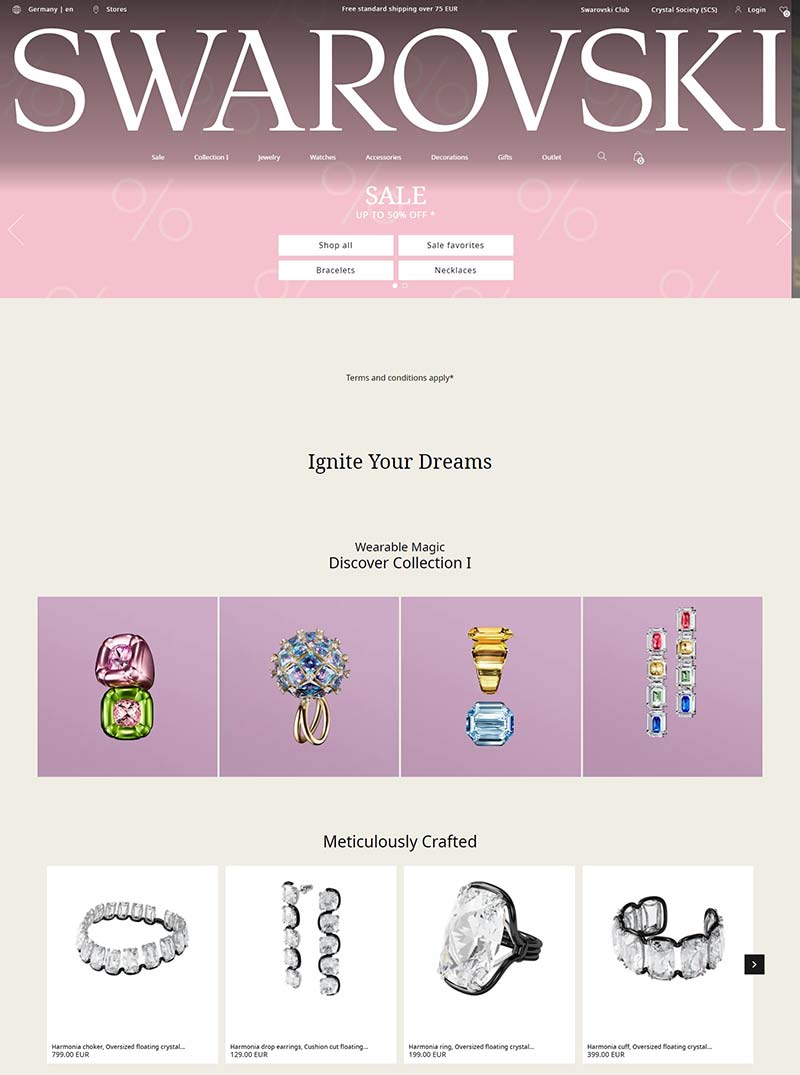 Swarovski DE 施华洛世奇水晶德国官网