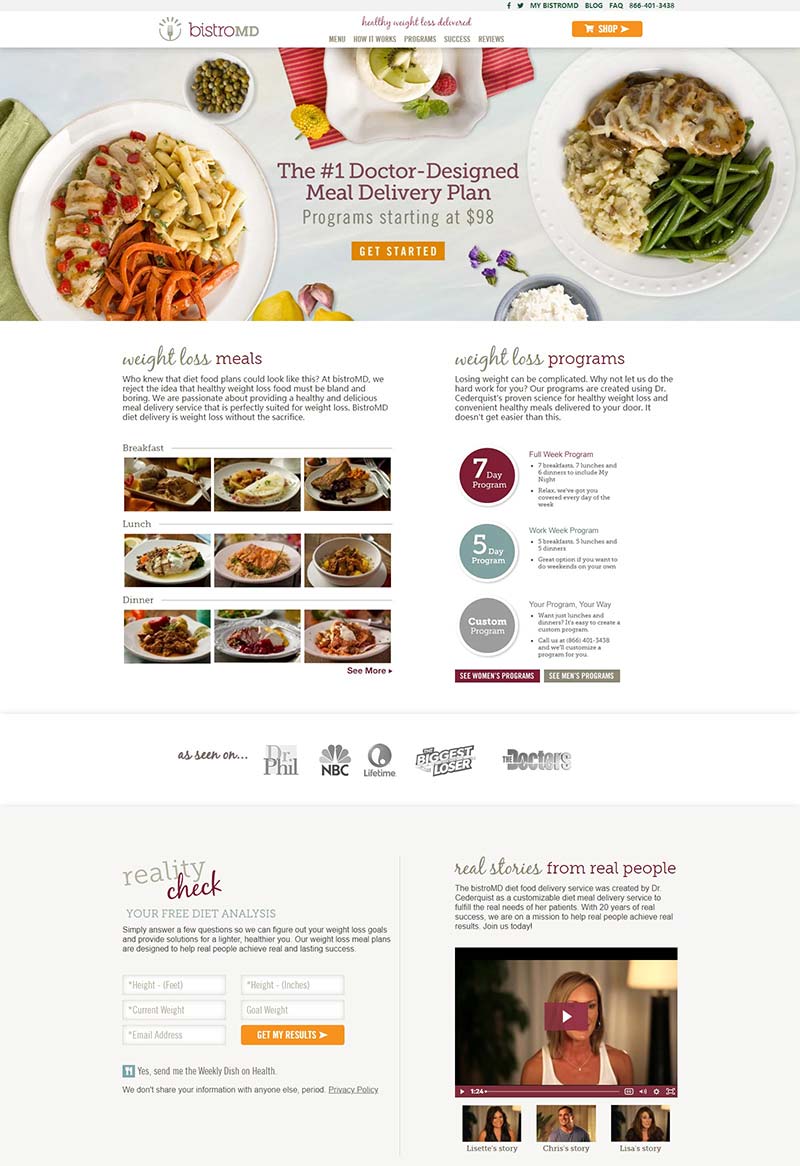 BistroMD 美国健康减肥食品购物网站