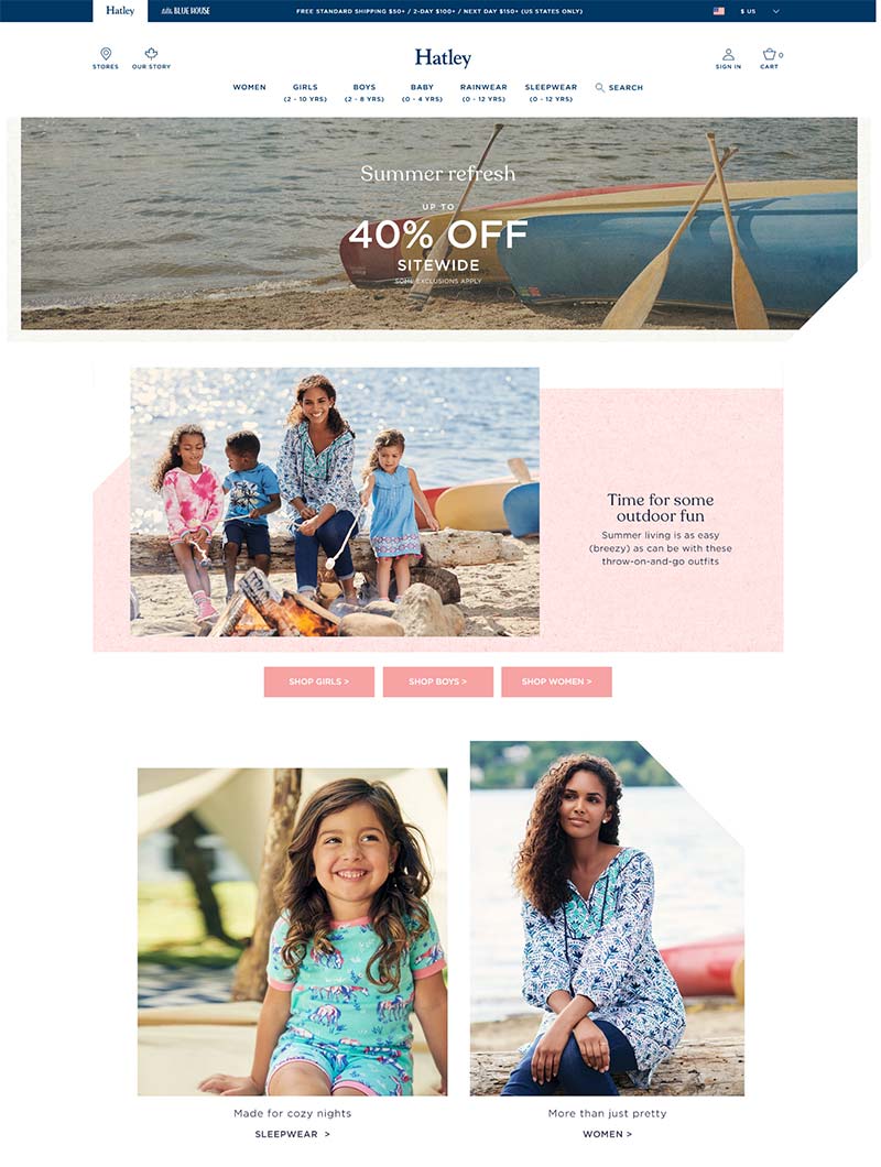 Hatley 加拿大知名童装品牌购物网站