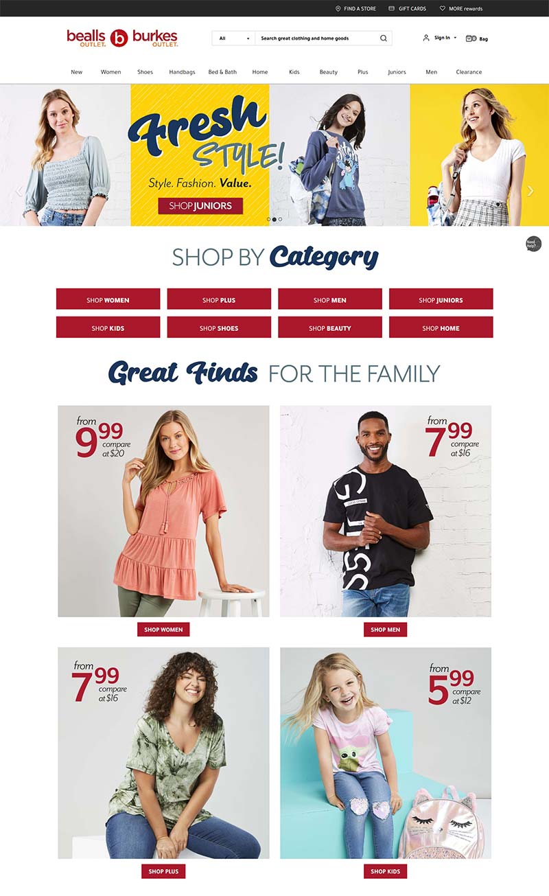Burkes Outlet 美国折扣百货品牌购物网站