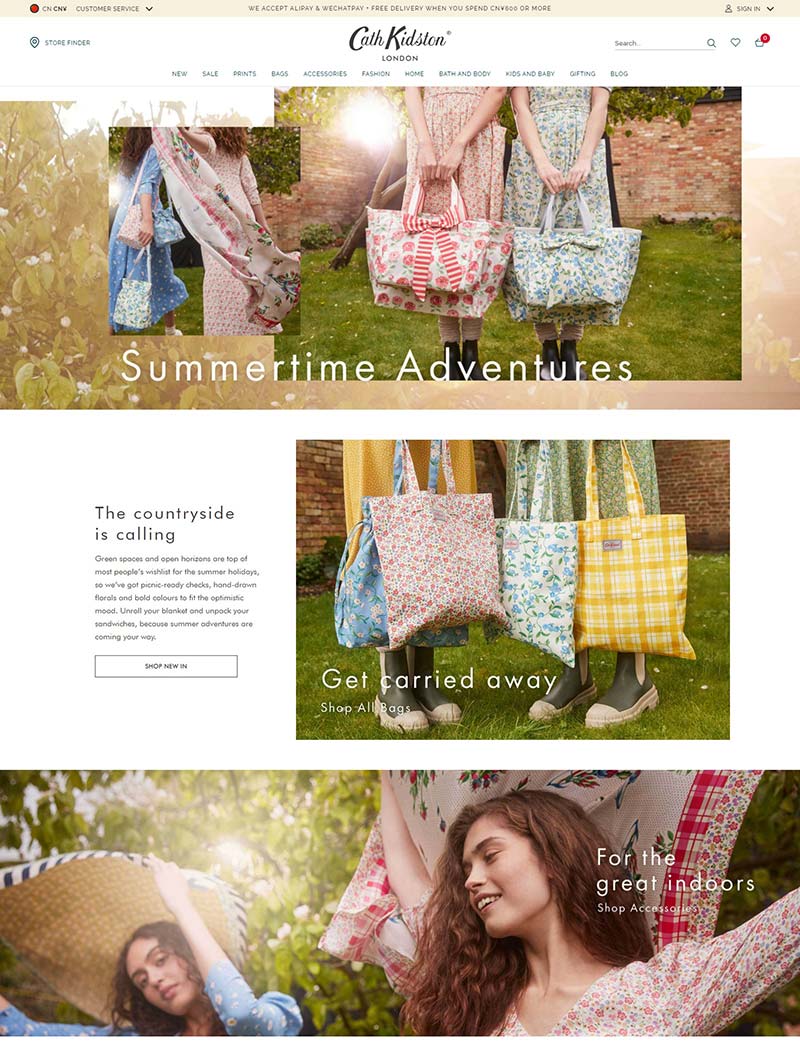 Cath Kidston 凯茜·琦丝敦-英国时尚服饰品牌购物网站