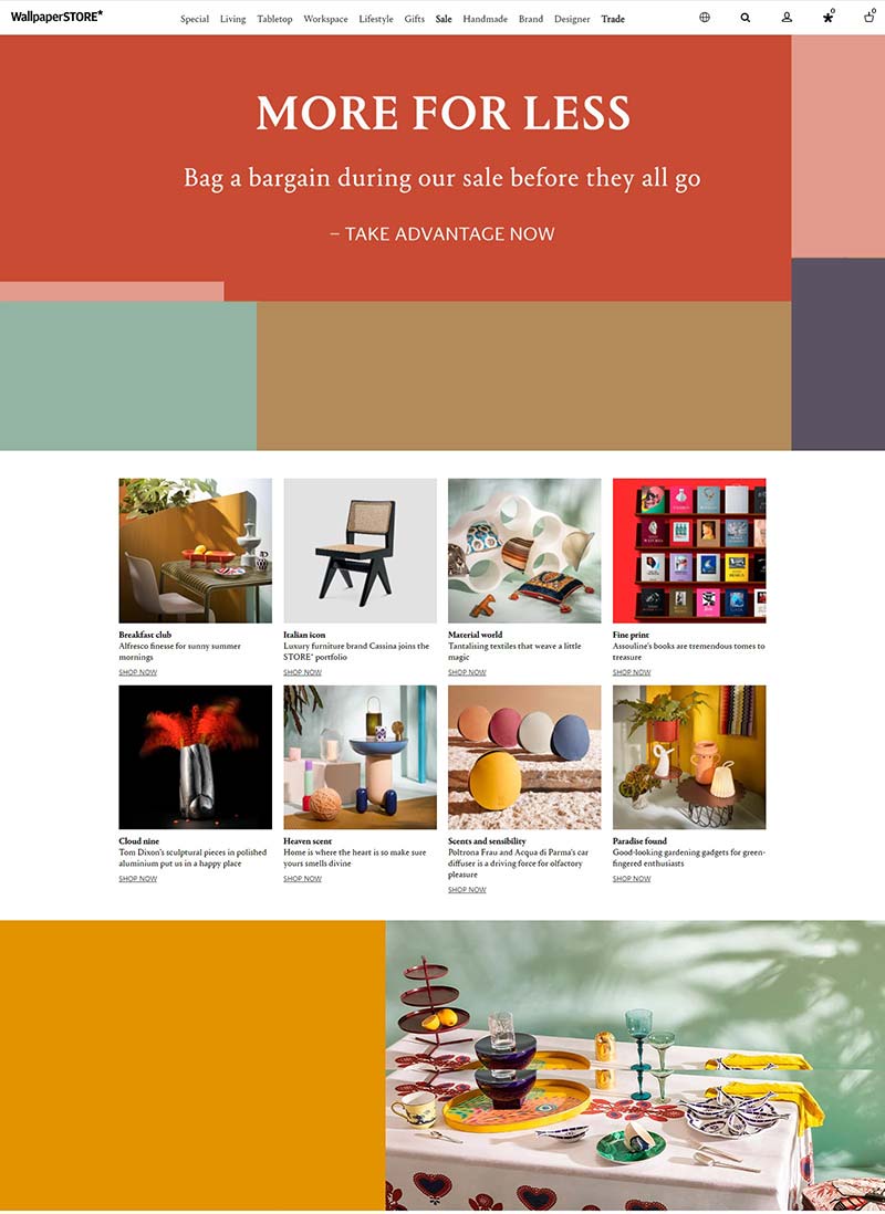 WallpaperSTORE* 英国时尚生活产品购物网站