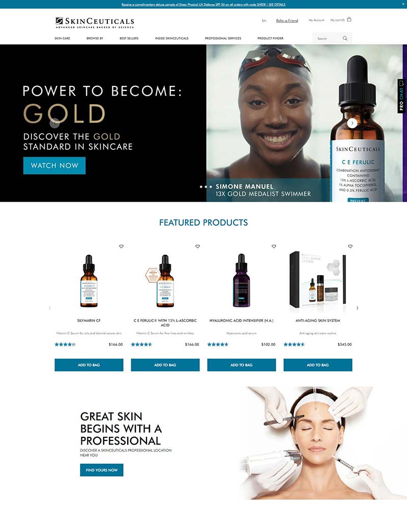 Skin Ceuticals 修丽可-美国专业护肤品牌购物网站