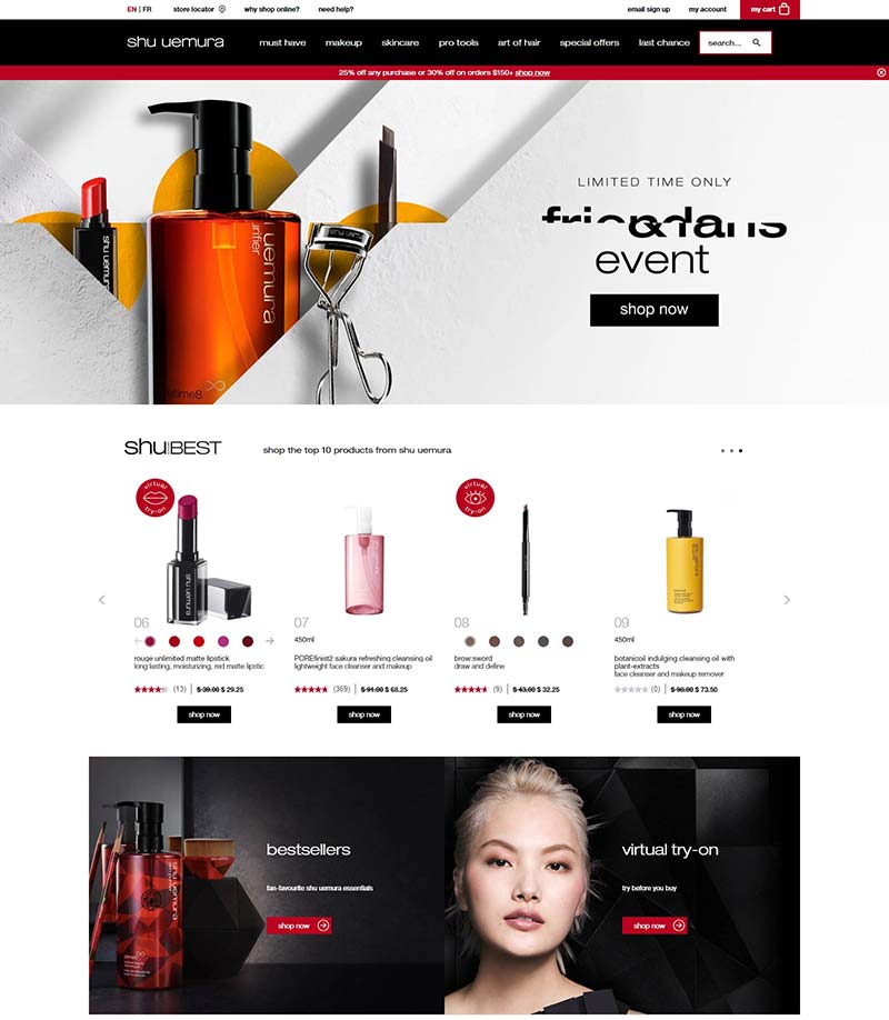 Shu Uemura CA 植村秀-日本知名彩妆品牌加拿大官网