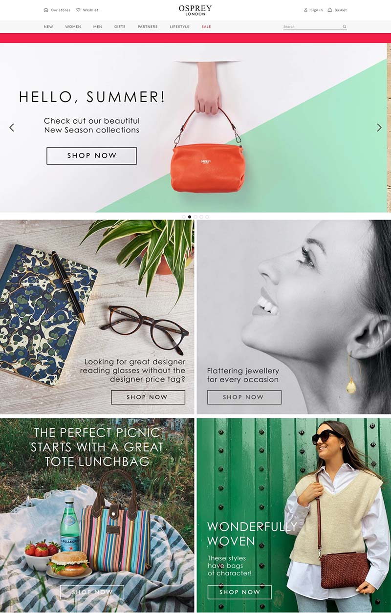 Osprey london 英国手工包包品牌购物网站