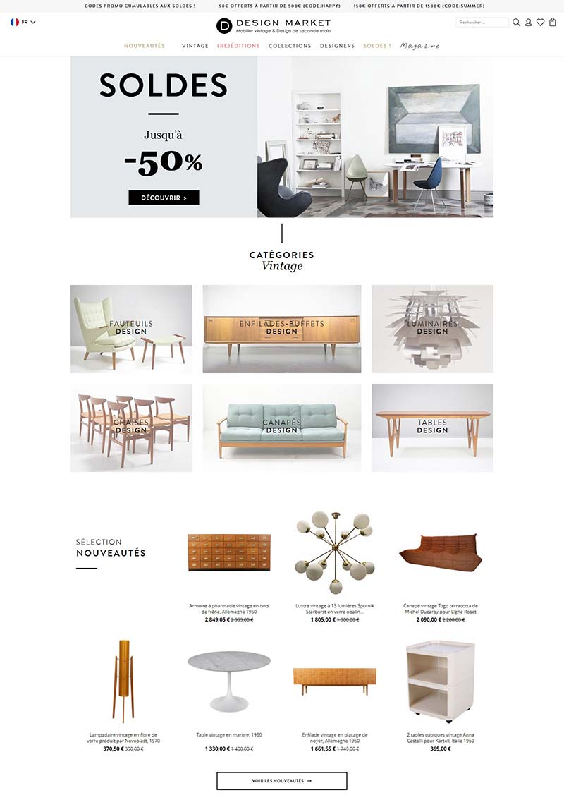 Design Market 法国复古家居品牌购物网站