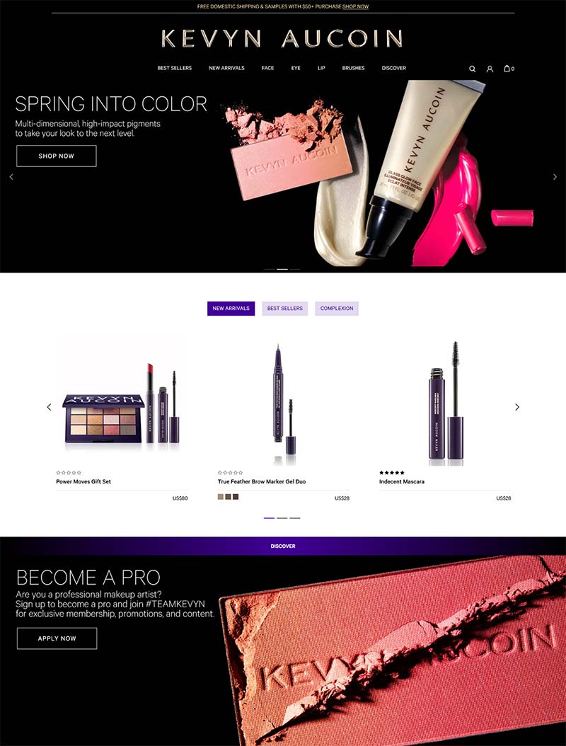 Kevyn Aucoin Beauty 美国时尚美妆品牌购物网站