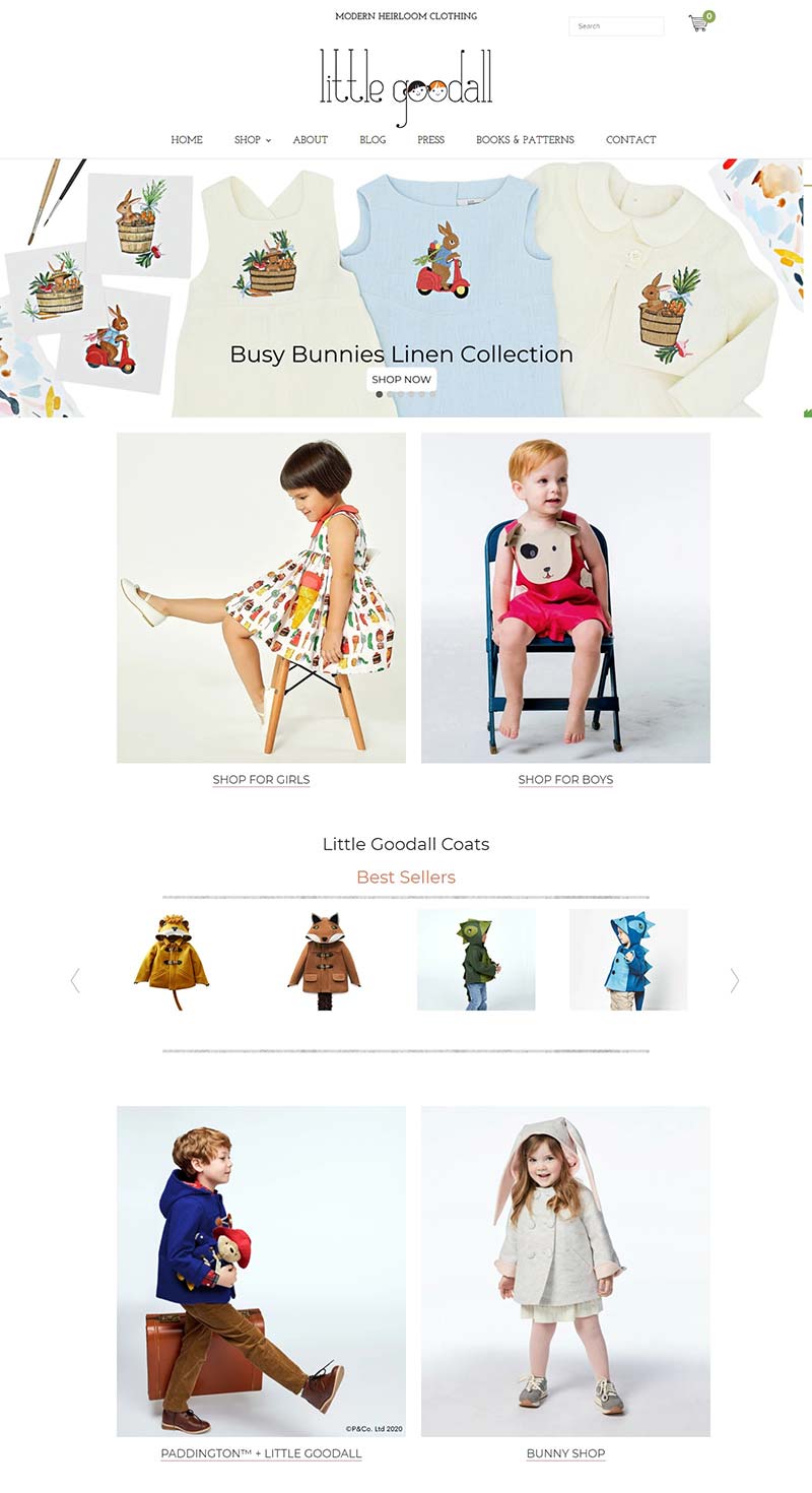 Little Goodall 美国时尚童装品牌购物网站
