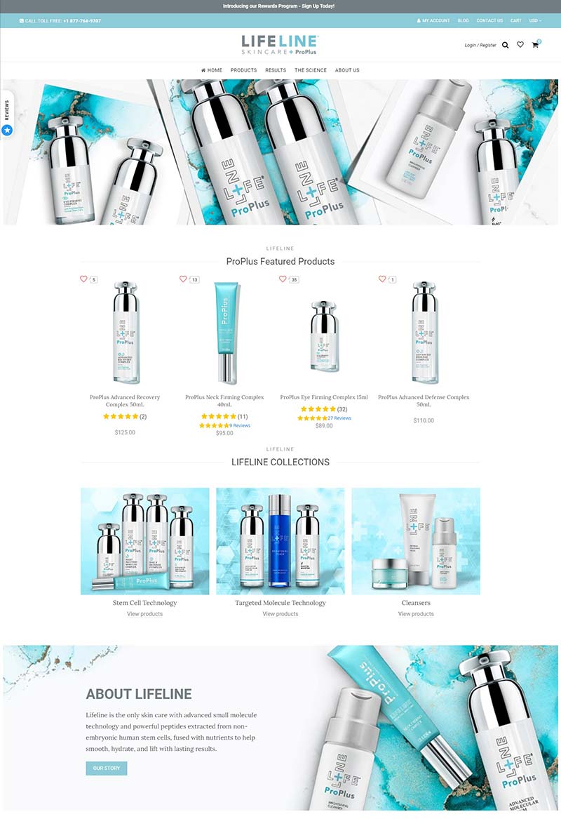 Lifeline SkinCare 美国抗衰老护肤品牌购物网站