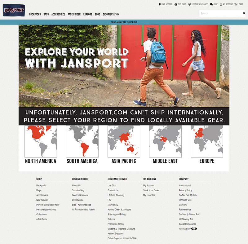 Jansport 杰斯伯-美国流行背包品牌购物网站
