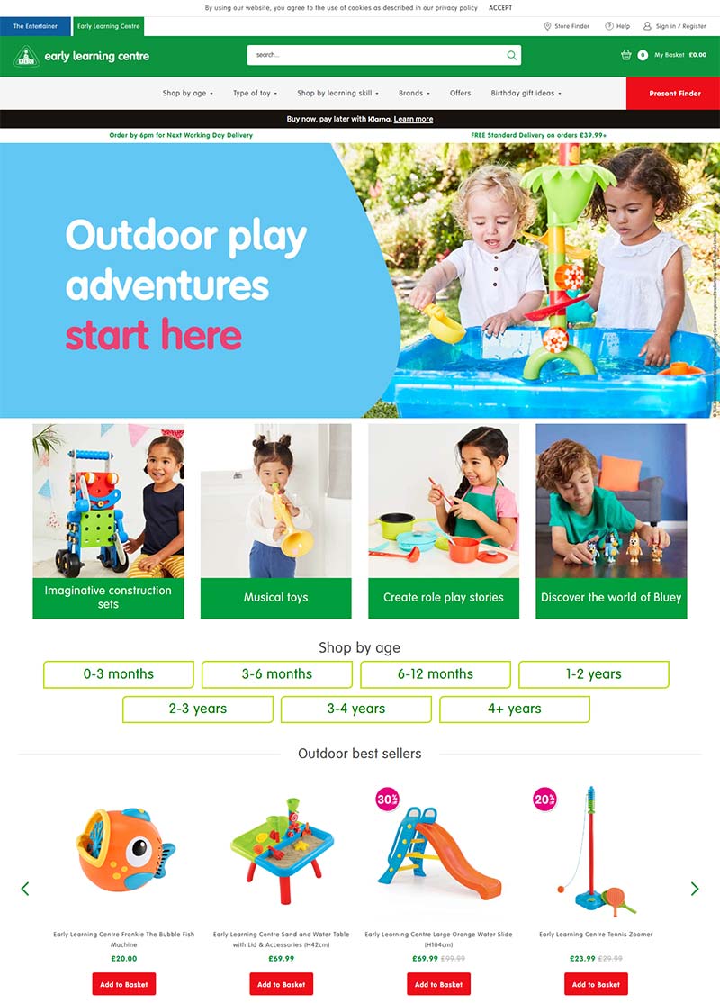 Early Learning Centre 英国早教玩具品牌购物网站