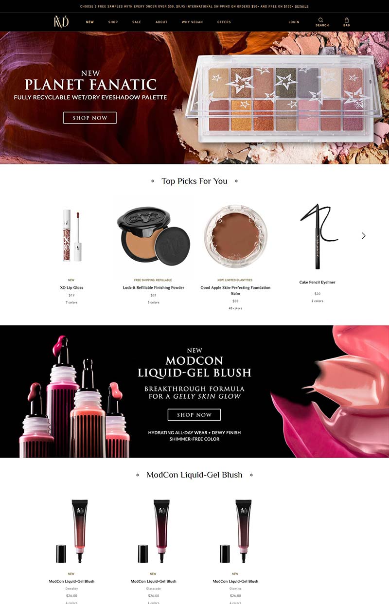 Kat Von D Beauty 美国品牌彩妆海淘购物网站