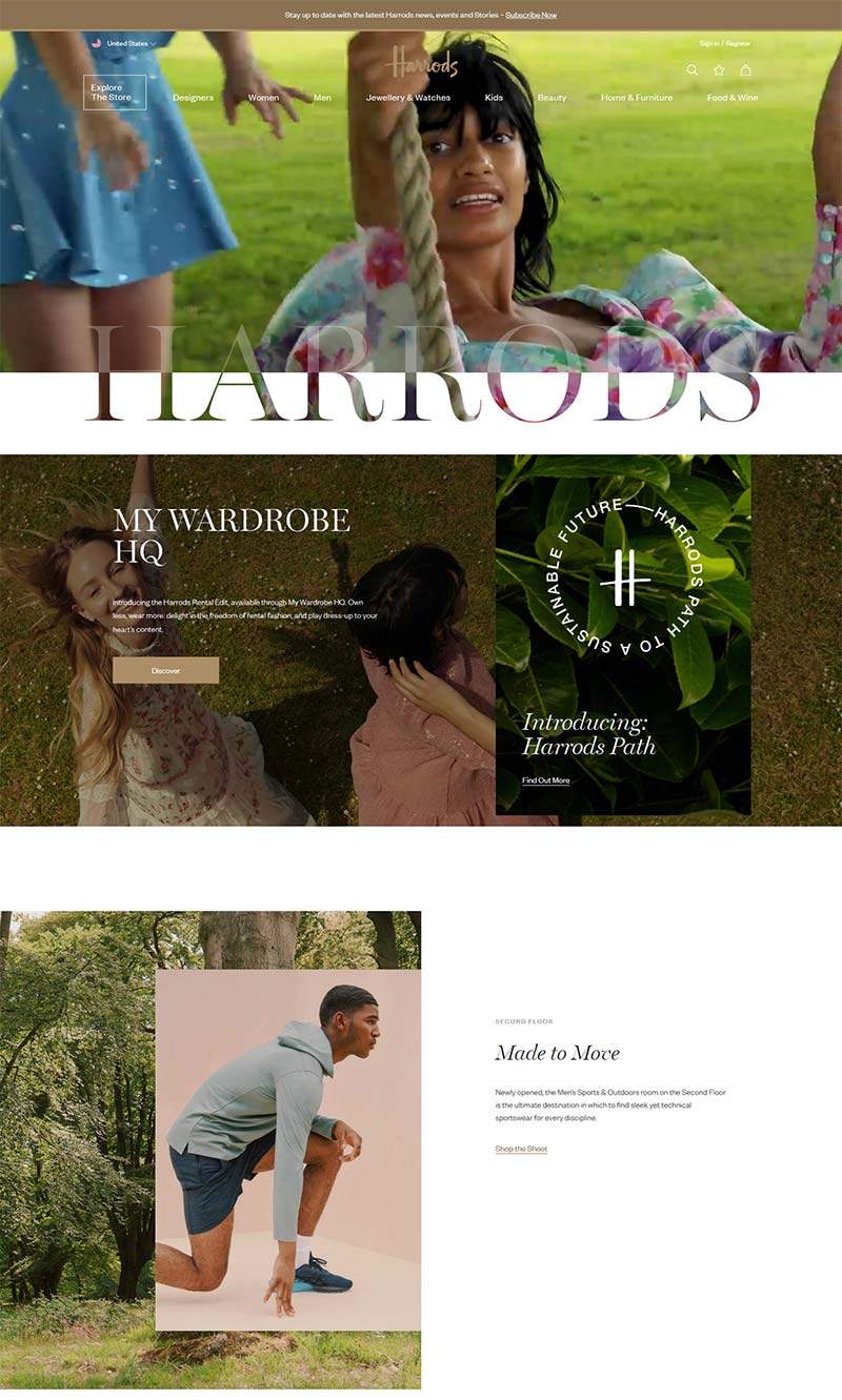 Harrods US 哈洛德-英国品牌百货美国官网