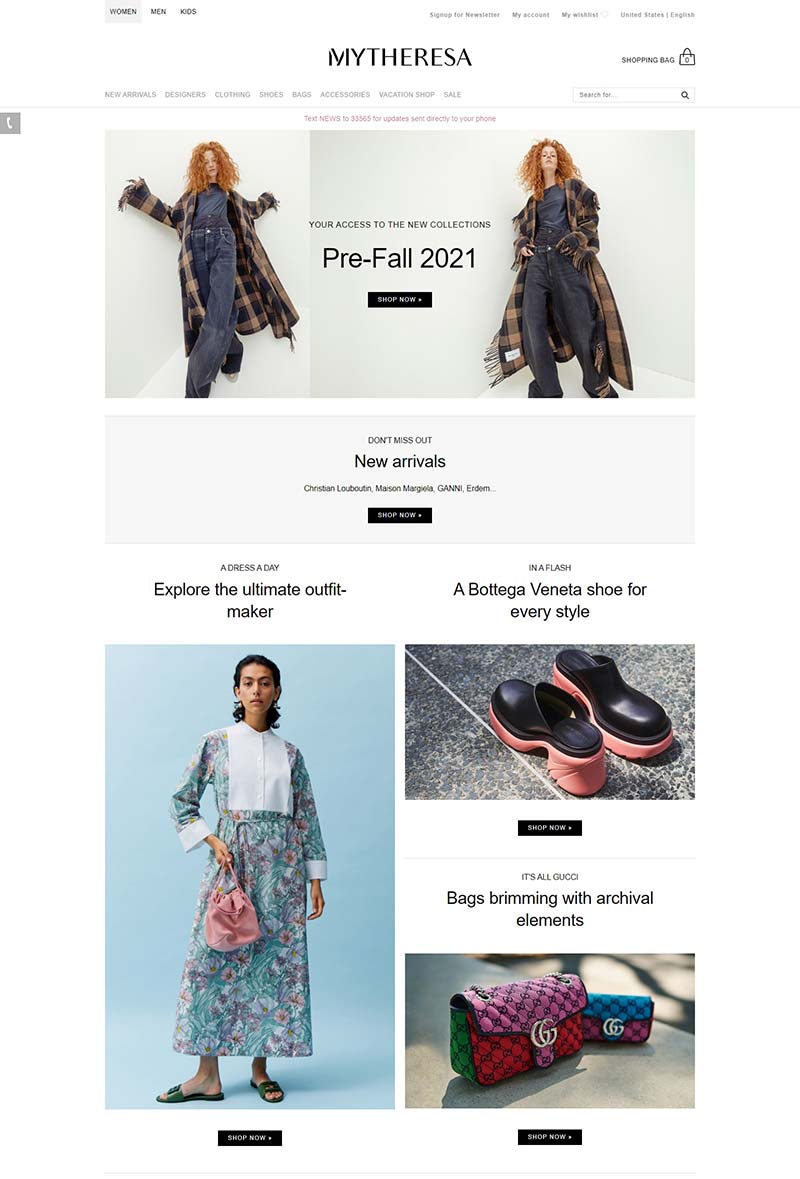 Mytheresa 德国高端奢侈品百货购物网站