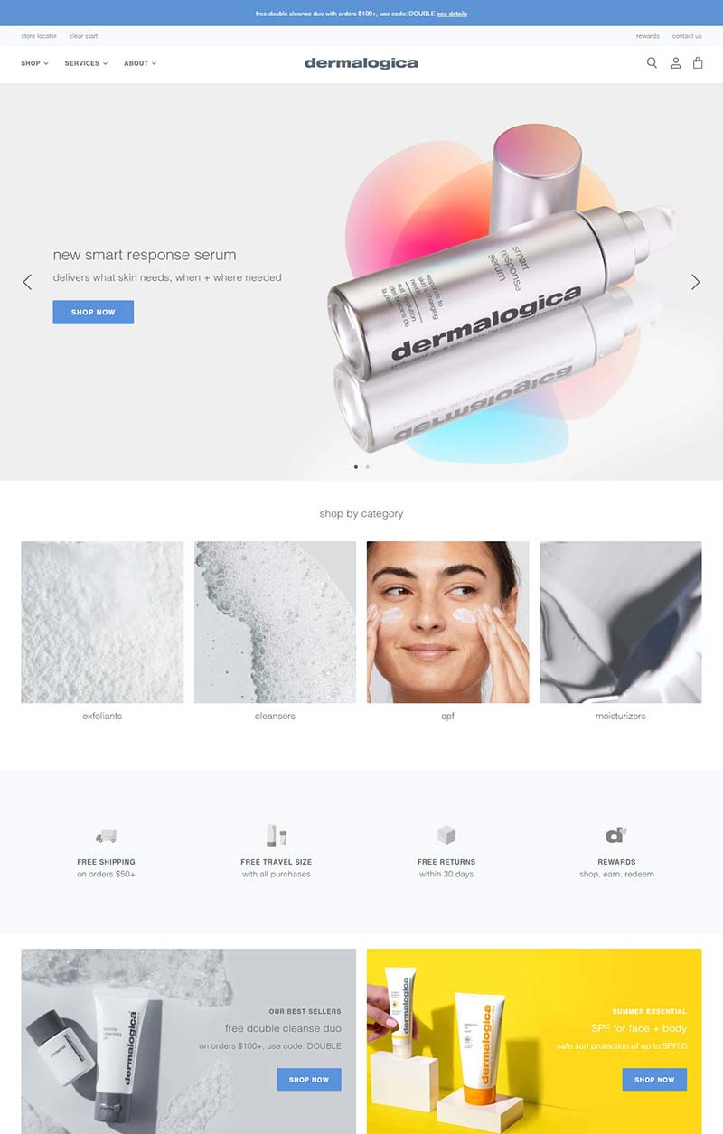 Dermalogica 美国专业护肤品牌购物网站