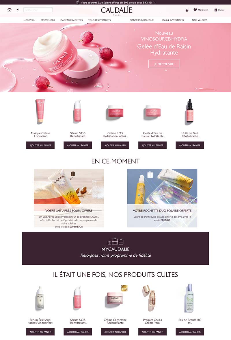 Caudalie 欧缇丽-法国知名护肤品牌购物网站