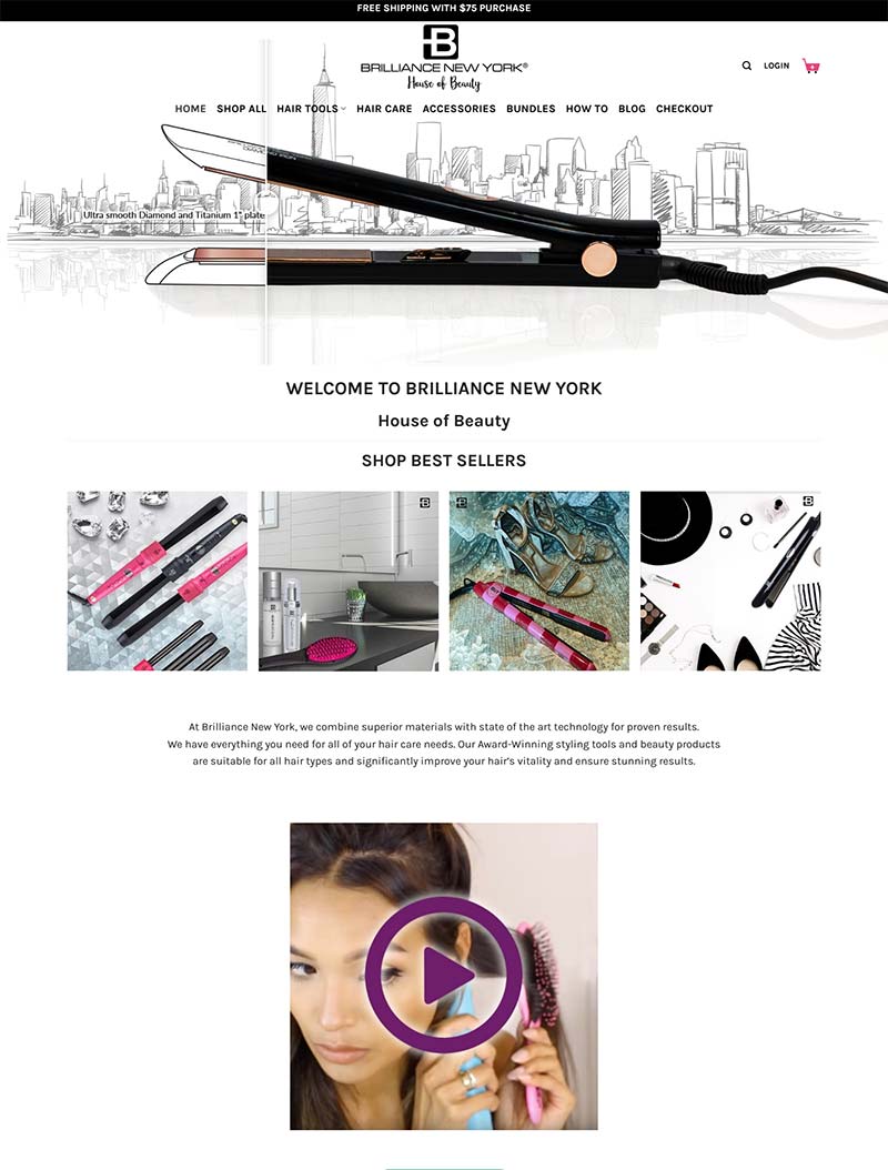 Brilliance New York 美国知名美容品牌购物网站