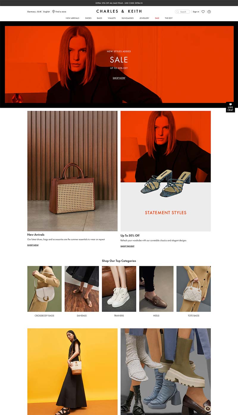 Charles & Keith DE 新加坡时尚品牌德国官网