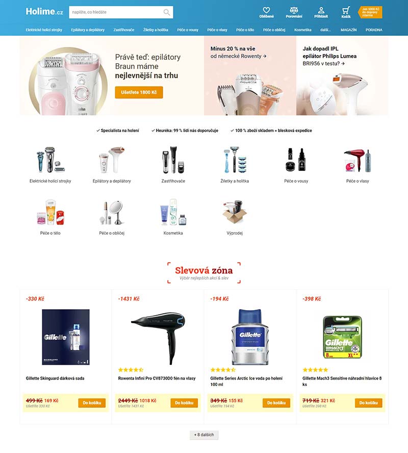 Holime CZ 捷克美容护发产品购物网站
