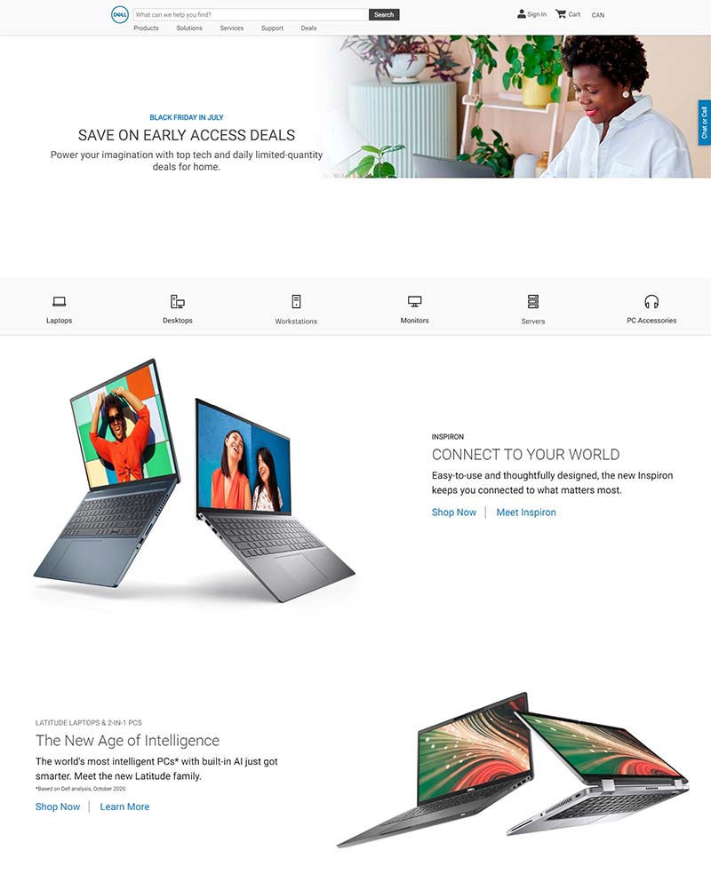 Dell CA 戴尔电脑加拿大官网