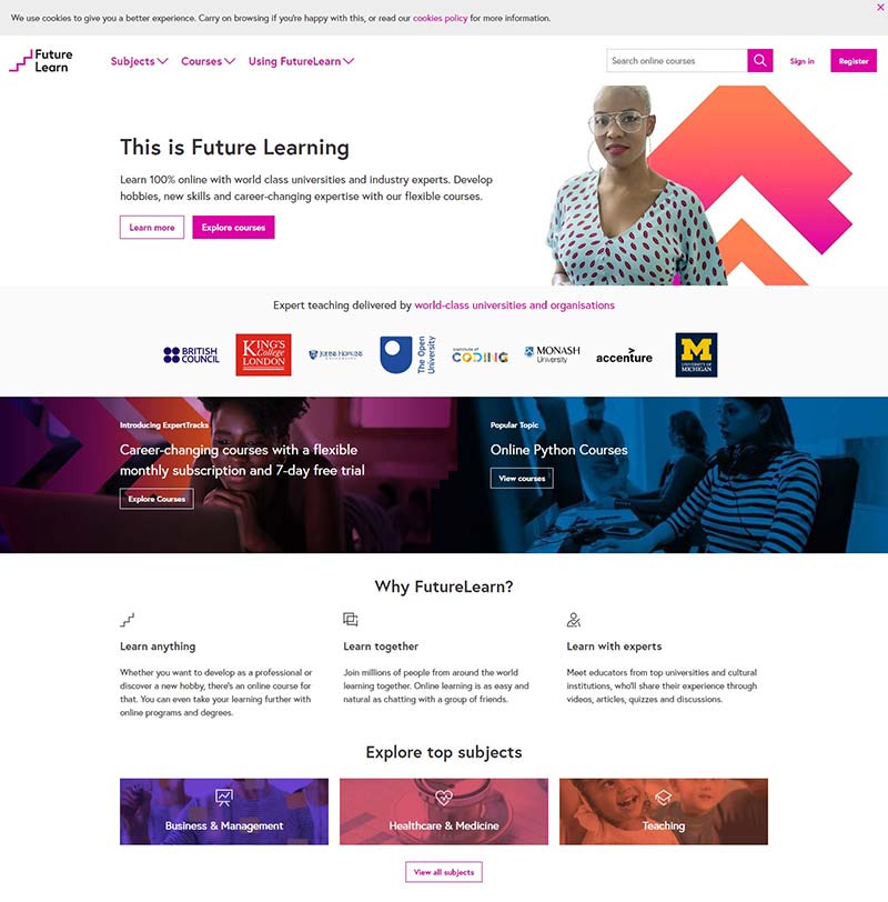 FutureLearn US 英国MOOC教育美国官网