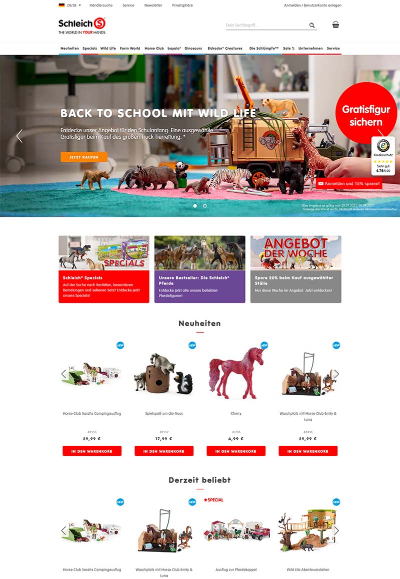 Schleich 思乐-德国塑胶玩具品牌购物网站
