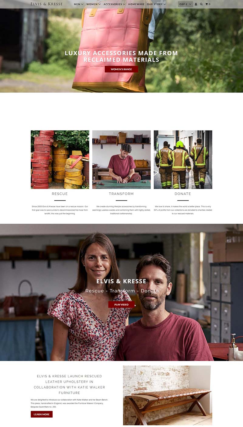 Elvis & Kresse 英国奢侈手袋品牌购物网站