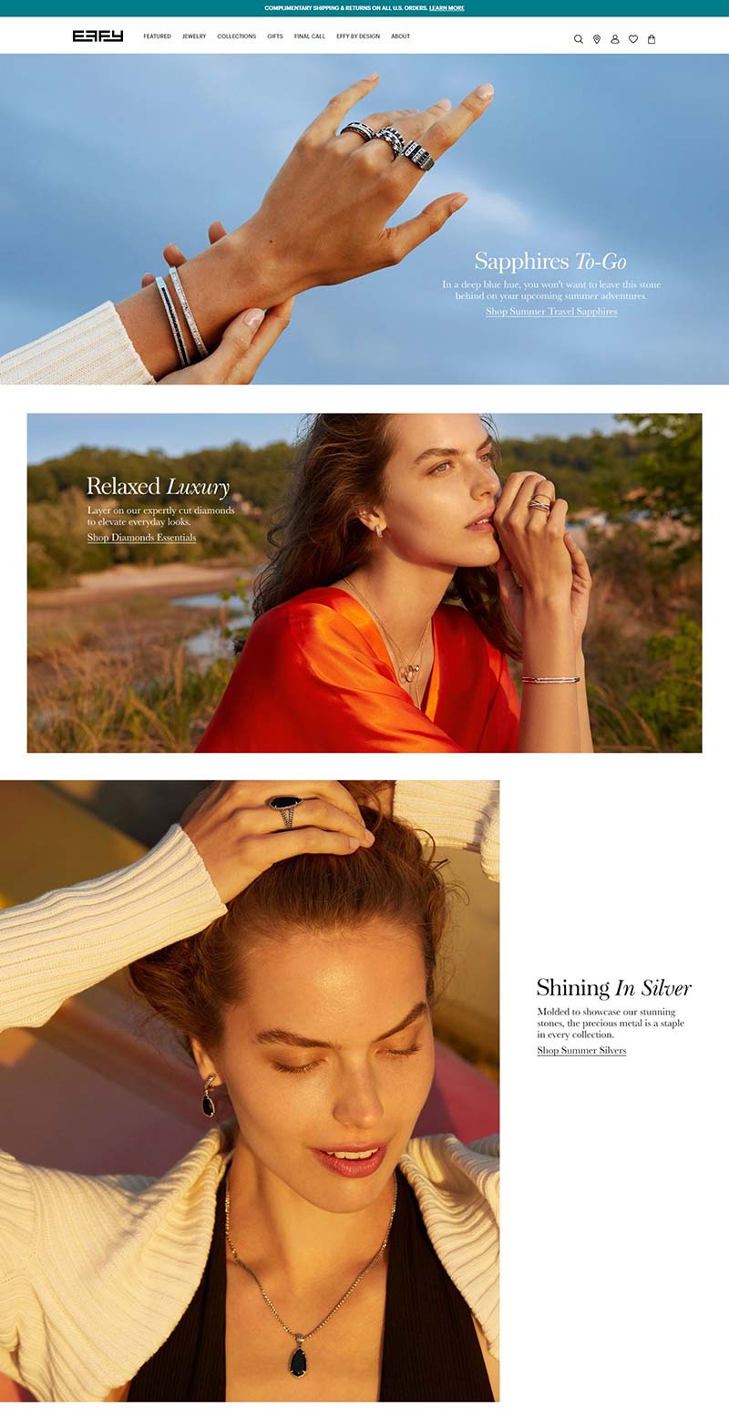 Effy Jewelry 美国高端珠宝饰品购物网站