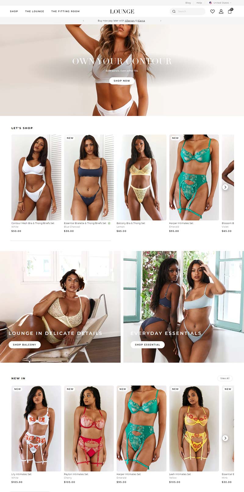 Lounge Underwear 英国女性内衣品牌购物网站