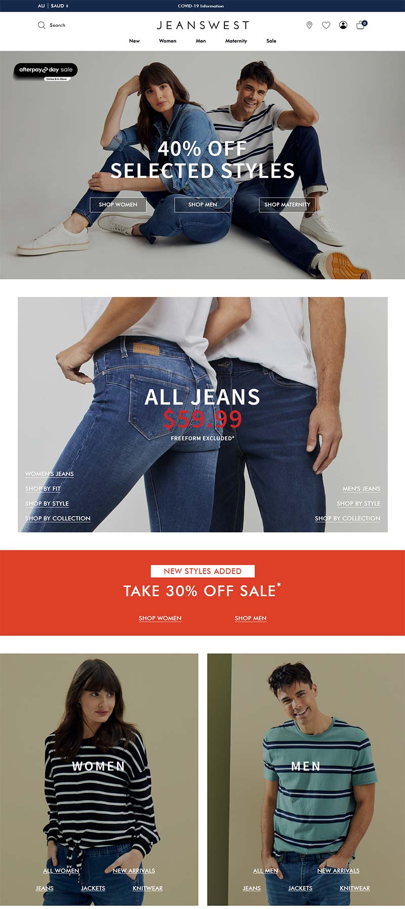 Jeans West 真维斯-澳大利亚时尚服饰品牌购物网站