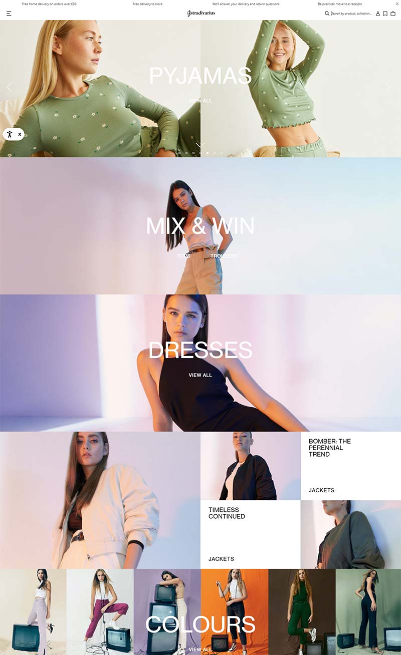 Stradivarius UK 西班牙时尚女装品牌英国官网