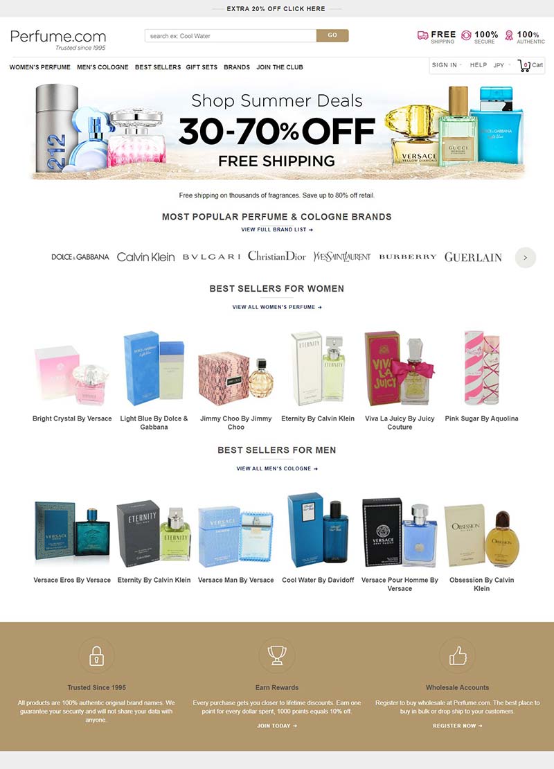 Perfume.com 美国品牌香水海淘购物网站