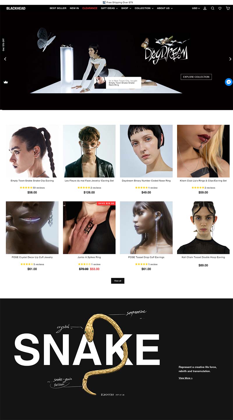 Blackhead Jewelry US 中国设计师潮流配饰品牌美国官网