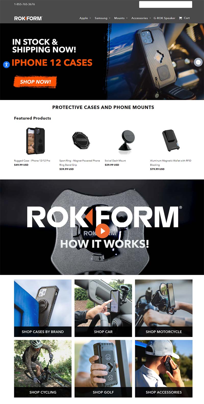 Rokform 美国手机周边配件购物网站