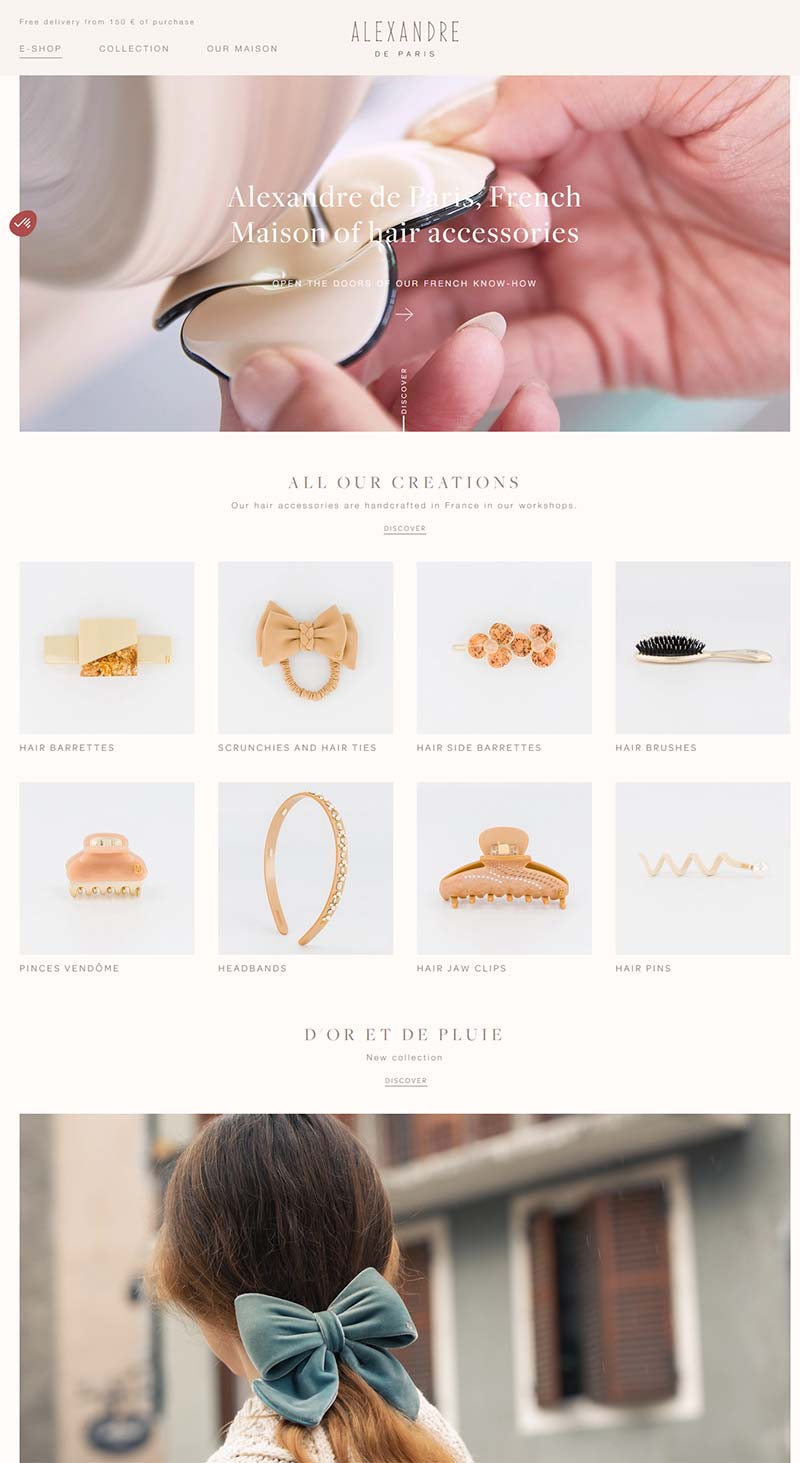 Alexandre de Paris 法国奢侈品发饰品牌购物网站