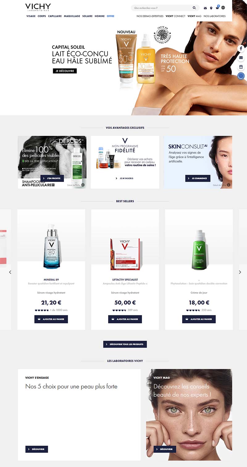 Vichy 薇姿-法国敏感肌护肤品牌购物网站