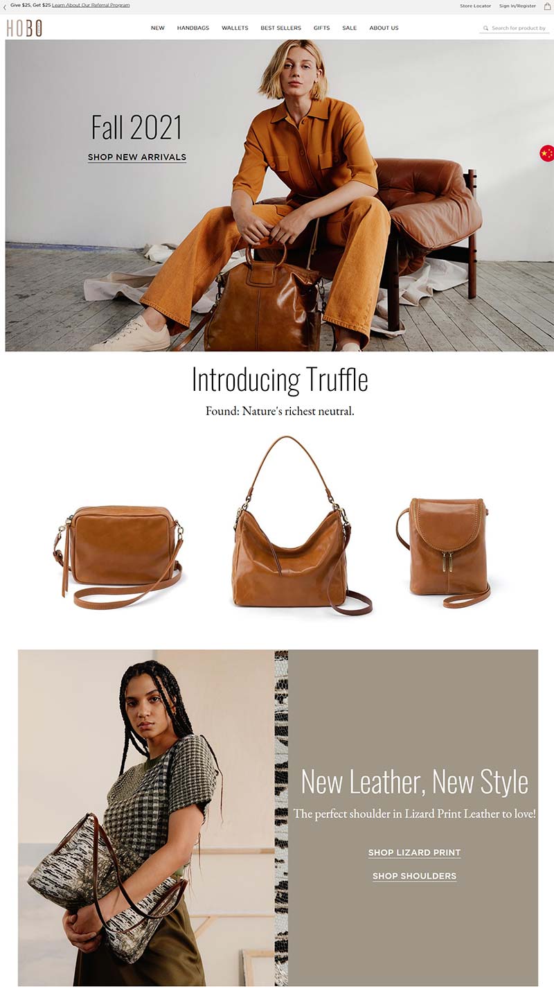 Hobo Bags 美国知名手袋品牌购物网站