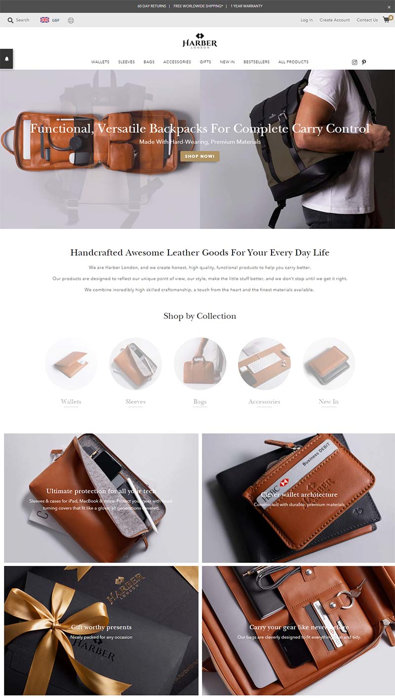 Harber London US 英国男士皮具品牌美国官网