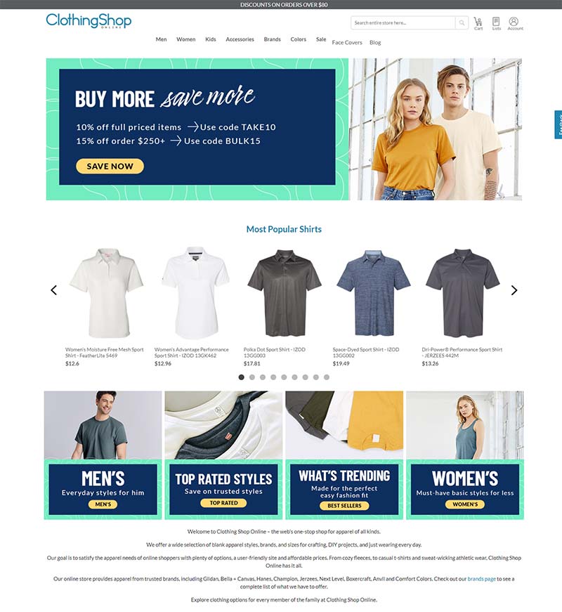Clothing Shop Online 美国平价服饰品牌购物网站