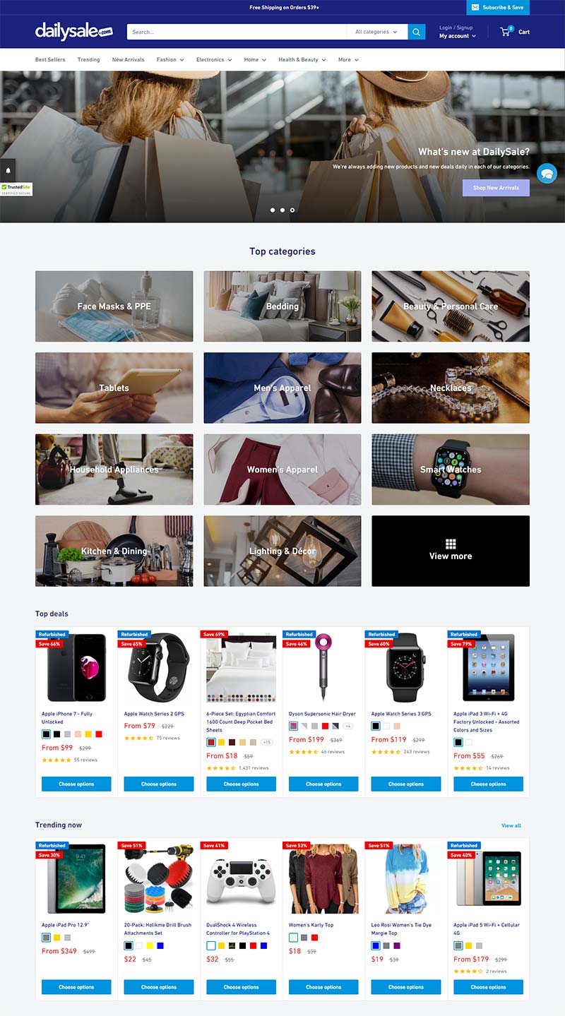 DailySale 美国每日折扣百货购物网站