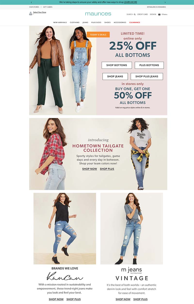 Maurices 美国时尚女装品牌购物网站