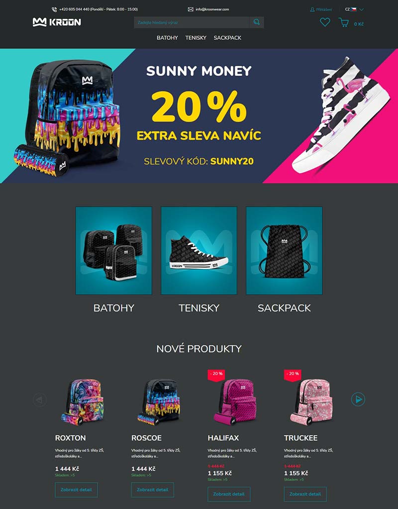 Kroonwear 捷克鞋包品牌海淘购物网站