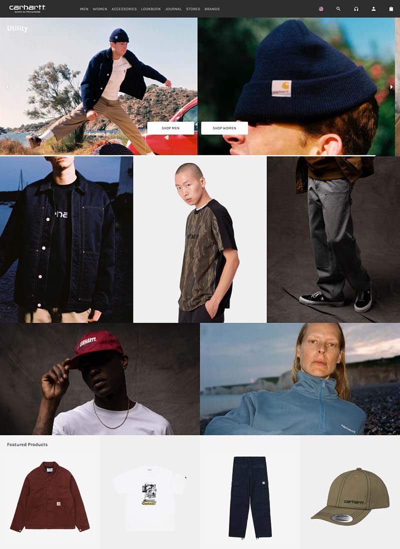 Carhartt 美国工装服饰品牌购物网站