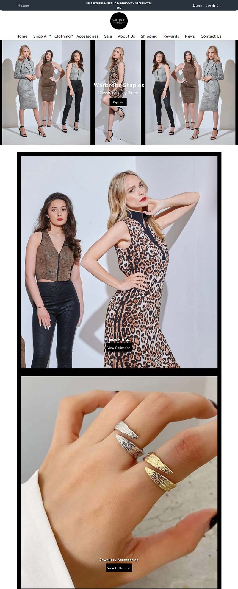Yan Neo London 英国时装配饰品牌购物网站